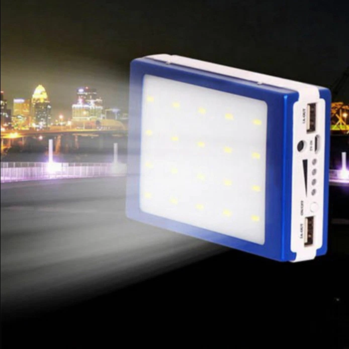 Banco de alimentación portátil USB doble cargador de batería externo de respaldo ultradelgado para teléfono Foto 4 de 4