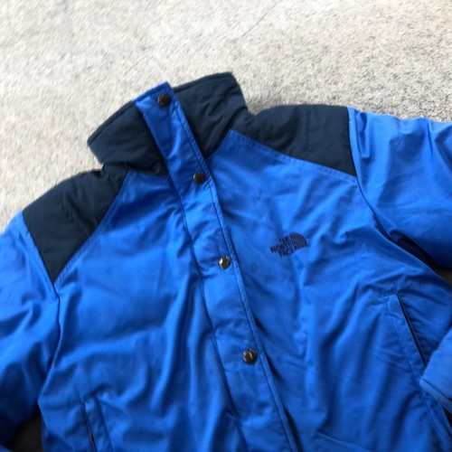 Vintage The North Face Jacket Boys 8 Blue Windbreaker Full Zip Casual * - Picture 4 of 4