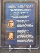 WWE RAW Deal Smackdown Enforcer Edge Or Bigshow Foil Card