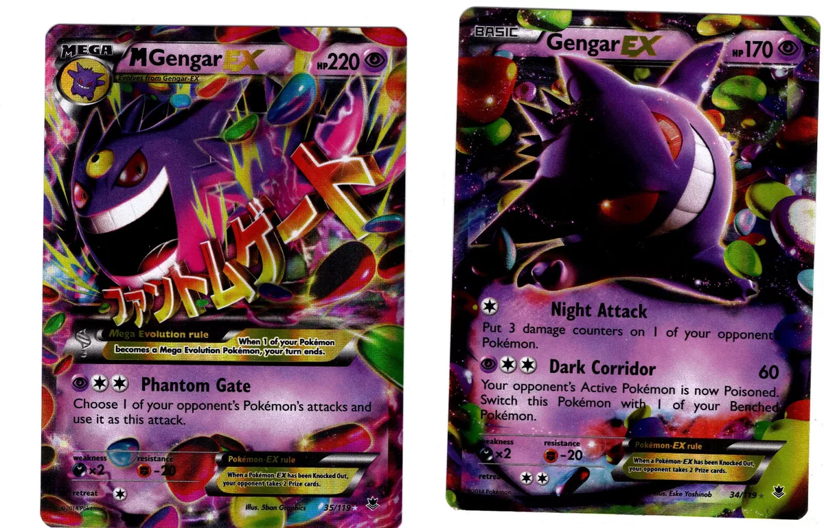 M Gengar Ex Pokemon Card -   Cool pokemon cards, Pokemon cards, Pokemon