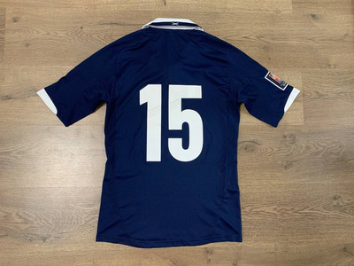 SCOTLAND NT 2012/2014 MATCH WORN DAMEN HOME FOOTBALL SHIRT TRIKOT ADIDAS #15
