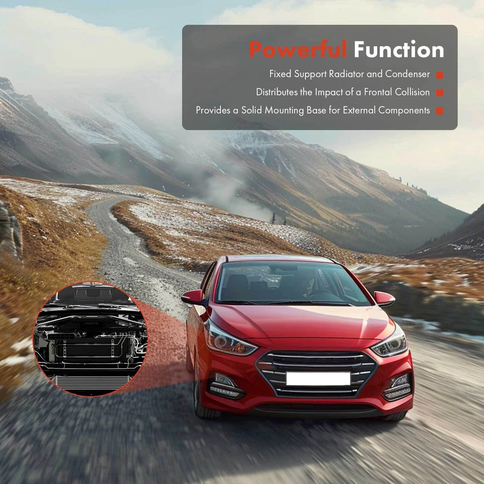 Nuevo conjunto de soporte de radiador para Audi A4 A4 Quattro 2002 2003 2004 2005 L4 1,8 L Foto 2 de 4