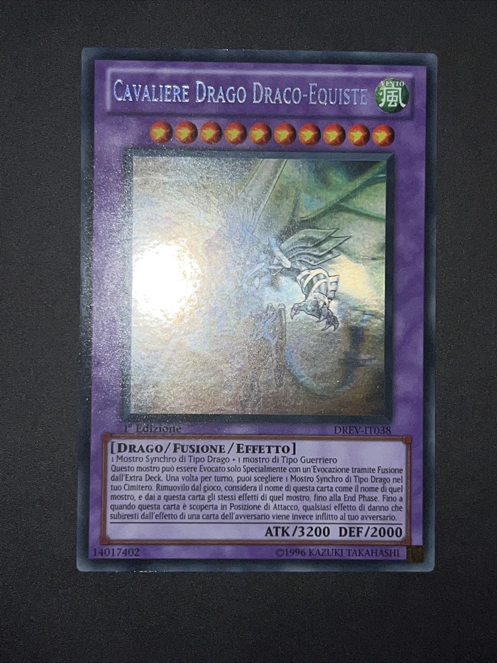 Yu-Gi-Oh! Rare Ghost Phantom Dragon Knight Drev-it038 1st Edition Ita - Image 2 of 4