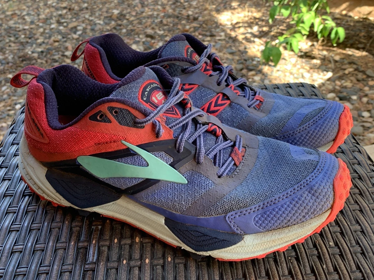 Brooks Cascadia 12 Trail Running Shoes Purple Blue Pink Sneakers
