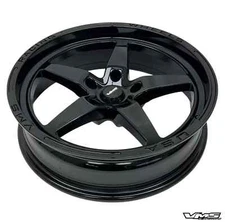 VMS Racing Jet Black V-STAR Front Drag Skinny Rim Wheel 18X5 -25 ET 5X120  73.1