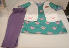 disney doc mcstuffins doctors coat costume set with shirt and bonus accessories