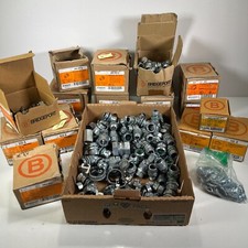 Bridgeport Raintight EMT CONN., Coupling, Locknut Conduit Fittings Bulk Lot NEW 