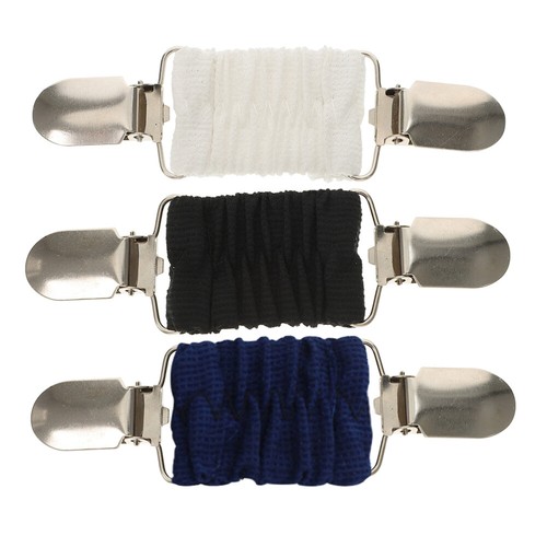 3 Pcs Shawl Clip Miss Bungee Lapel Pin Accessory Elastic Fastener
