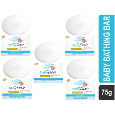 Baby Dove Rich Moisture Bathing bar Soap Sensitive Gentle  PACK OF 5