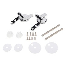 Toilet Seat Hinges Replacement, Zinc Alloy Adjustable Toilet Seat Bracket Har...