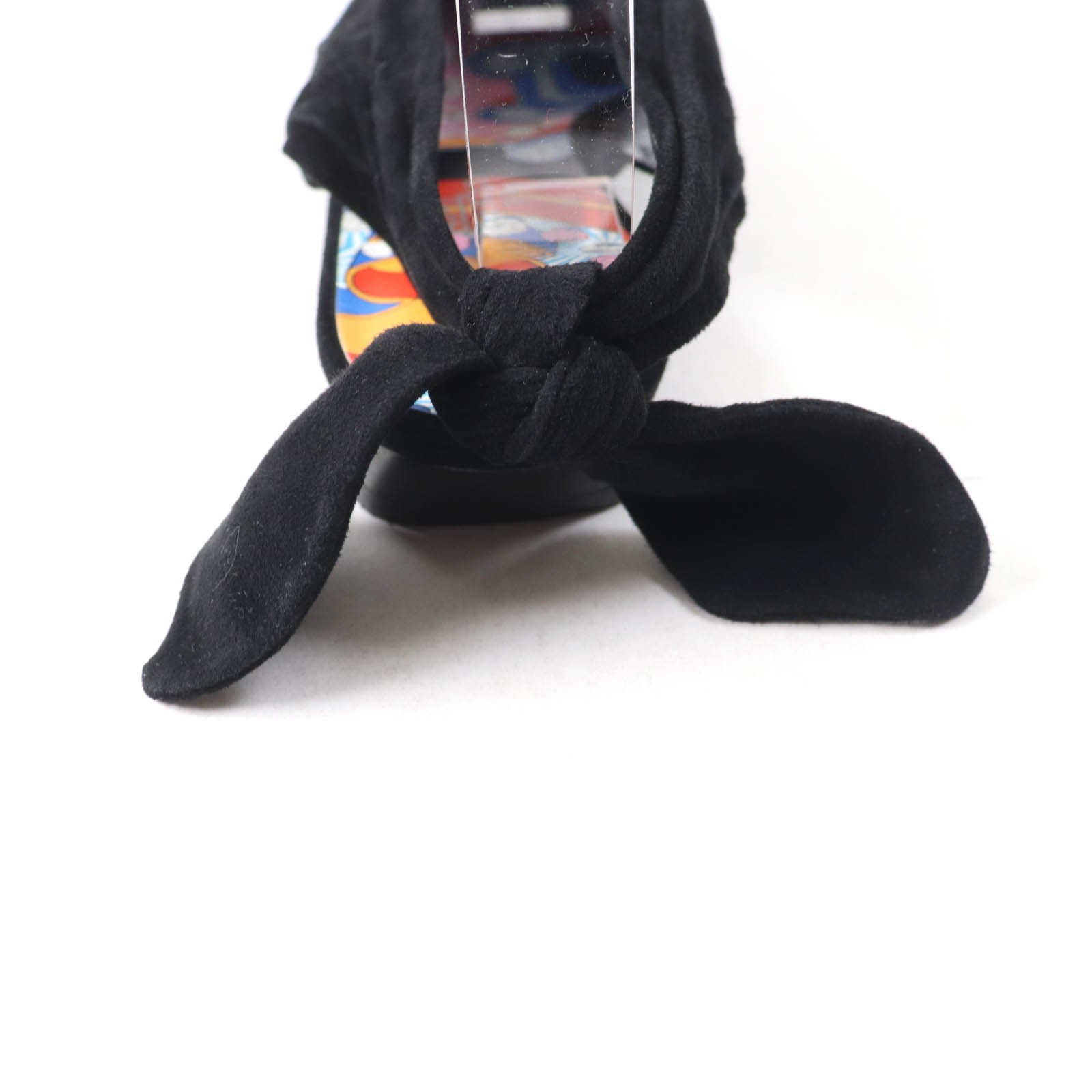 Great HERMES pumps Eva suede leather bow ballet flats black Suede leather Wo... thumbnail 9