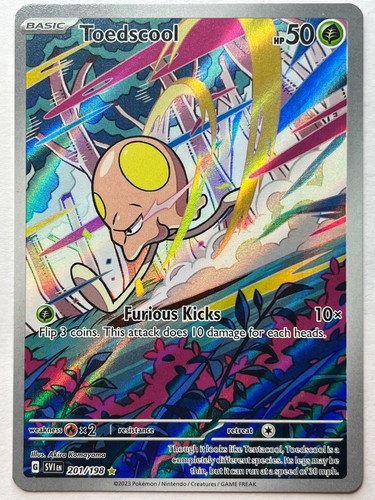 Toedscool Illustration Rare 201/198 - Scarlet & Violet Base Set - Pokemon TCG