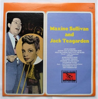 Maxine Sullivan & Jack Teagarden Maxine Sullivan & Jack Teagarden LP Everest ...