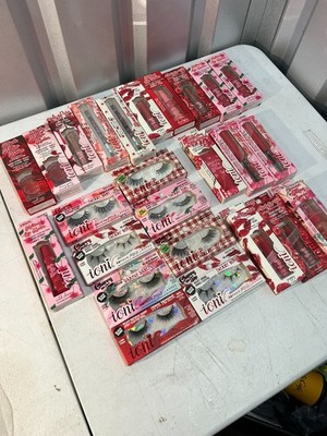 IONI Makeup Lot 25pc NEW - Faux Mink Lashes Blush Lip Balm Primer Brow Vegan