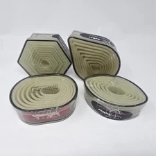 Fat Daddio Nylon Cutters Lot of 4 Sets Cookie Pastry Cake Decorate Bake Fondant 