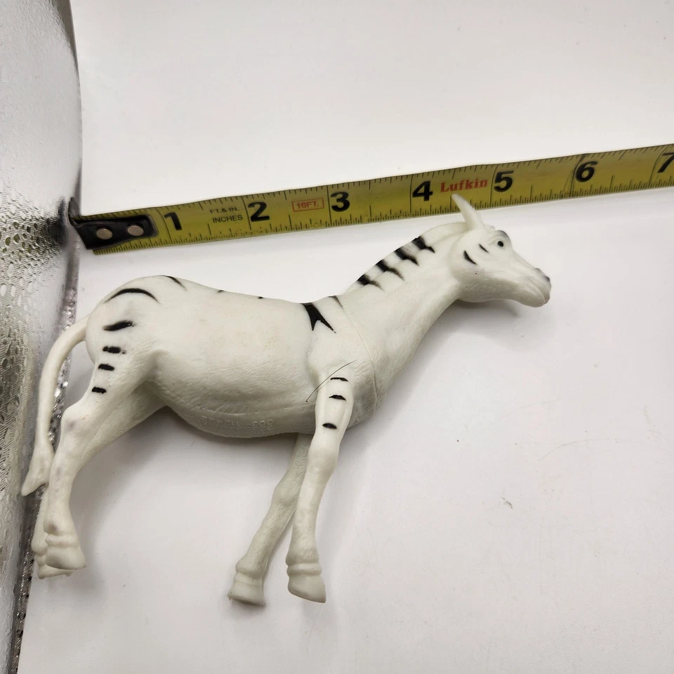 Bullyland Cebra Figura Juguete Animal Blanco Negro Rayas PVC Alemania Vida Silvestre Mini Foto 4 de 4