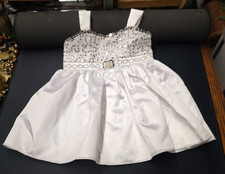 Build A Bear White Wedding Prom Dress Jewels Sequins