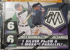 2022 Mosaic Baseball Blaster Box ( 36 Cards / 3 Blue camo cards )