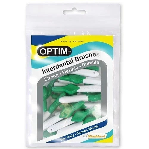 STODDARD Icon Optim 0.8mm Green Standard Interdental Brushes - Pack Of 25