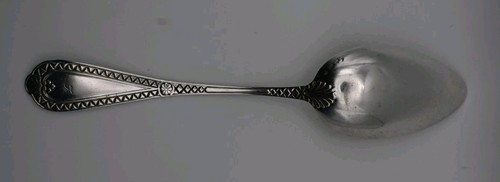 Rare Solid Silver Serving Dinner Dessert Spoon 800 Silver Bruckmann & Söhne 21cm - Picture 2 of 7