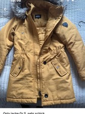 ONLY Mädchen Parka Jacke beige S lang Kapuze...