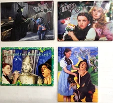 Wizard of Oz fridge Magnet 4pc Set Refrigerator Dorothy Wicked Witch Tin Man