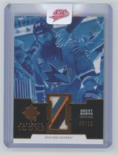 2018-19 Upper Deck Ultimate Icons Copper Patch Brent Burns 08/10