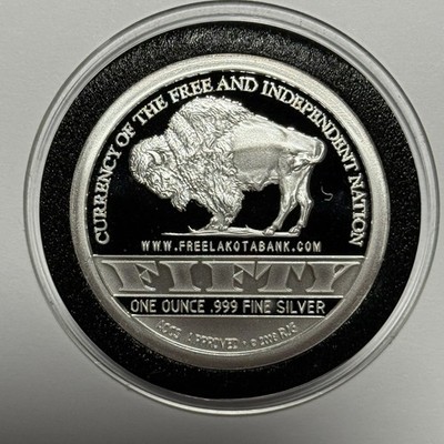 2009 Lakota Crazy Horse Indian Warrior Coin 1 Troy Oz .999 Fine