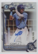 2022 Bowman Chrome Prospect Refractor 438/499 Willy Vasquez #CPA-WVZ Auto 10ek