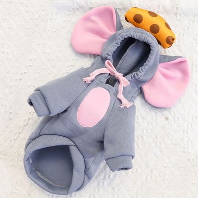 Dogs Jumpsuit with Drawstring Hoodies Dogs Funny Halloween Pullover Jumpsuit
