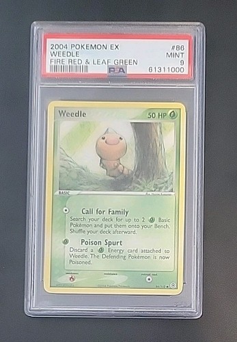 Weedle graded PSA 9 for sale on eBay