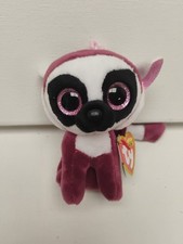 TY BEANIE BOOS - LEEANN the LEMUR KEY CLIP - MINT with MINT TAG