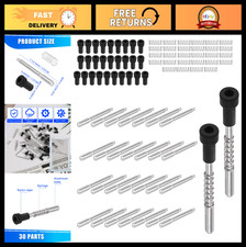 30pcs Window Screen Clips - Aluminum Alloy Retainer Latches Plunger Pins Set