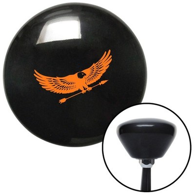 Orange Eagle with Arrow Black Retro Shift Knob w/ M16x1.5 Insert Shifter Auto