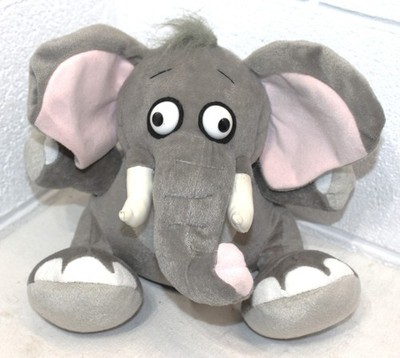 Just For Laughs Crazy Eyes Animal Collection Plush ELEPHANT Squeeze Me #685