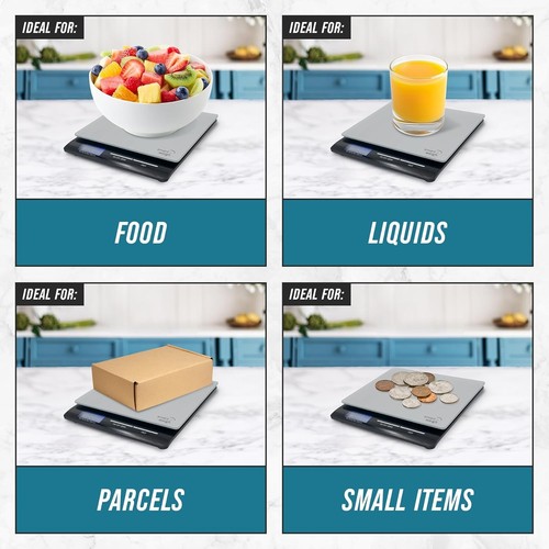 Sleek Stainless Steel Postal Scale with Tare Function - Weighs Up to 11 Pounds - Picture 8 of 10