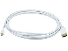 Monoprice 10ft 32AWG Mini DisplayPort to DisplayPort Cable, White