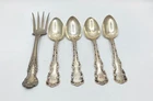 Gorham Buttercup & W.H. Sperry Sterling Silver Flatware Lot 5pc Monogrammed
