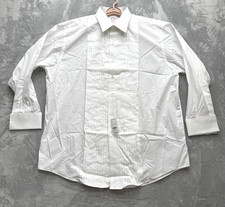 NWT Brooks Brothers Madison Fit Dress Shirt Mens 17.5 White Pleated Bib Tuxedo