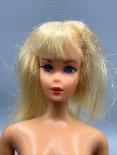 Vintage 1960  s Blonde Twist 'N Turn Barbie Doll Nude For OOAK