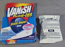 VTG 1997 SC Johnson Vanish Drop Ins Automatic Toilet Bowl Cleaner 1 Blue Tablet