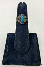 Sterling Silver Ring Native WM Wheeler Manufacturing Southwest Size 4 - 51R