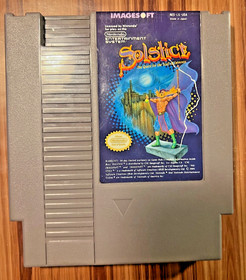 Solstice The Quest for the Staff of Demnos Nintendo NES 1989 Video Game Vintage