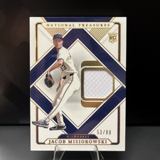2024 Panini National Treasures #TT-JM Jacob Misiorowski Treasured Threads #/99