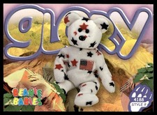 1999 Beanie Babies 2nd Edition Series 4 Glory the Bear #187