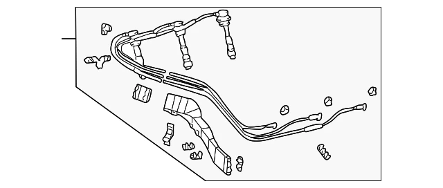 Juego de cables de bujías para Toyota Camry, Solara, Sienna 1996-2003 (P/N 19037-20011)