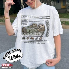 Sea Otters Monterey Bay Aquarium Comfort Colors Shirt - Multicolors, Size S-5XL