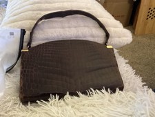 Vintage Genuine Crocodile Leather Handbag   1950s