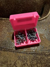 Vintage Jax Case Pink Travel Case with Metal Jacks Set Chemtoy 1970s Toy Game