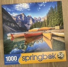 SPRINGBOK ~CALM CANOES!~ 1000 PIECE PUZZLE 24" X 30"  2021 # 33-11020  10+